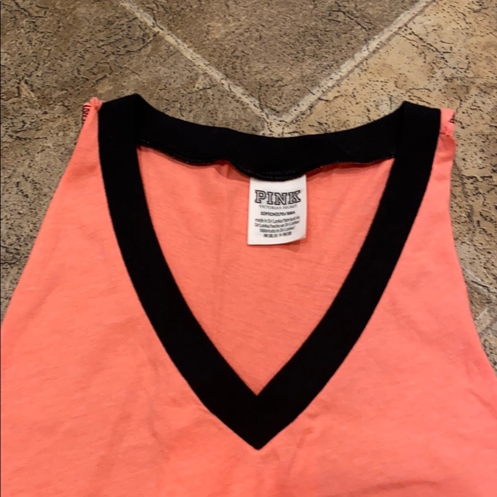 VS Pink women’s size S v neck racer back tank - Picture 3 of 5